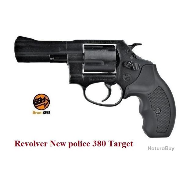 Revolver New police  380 target  BRONZE  � blanc uniquement