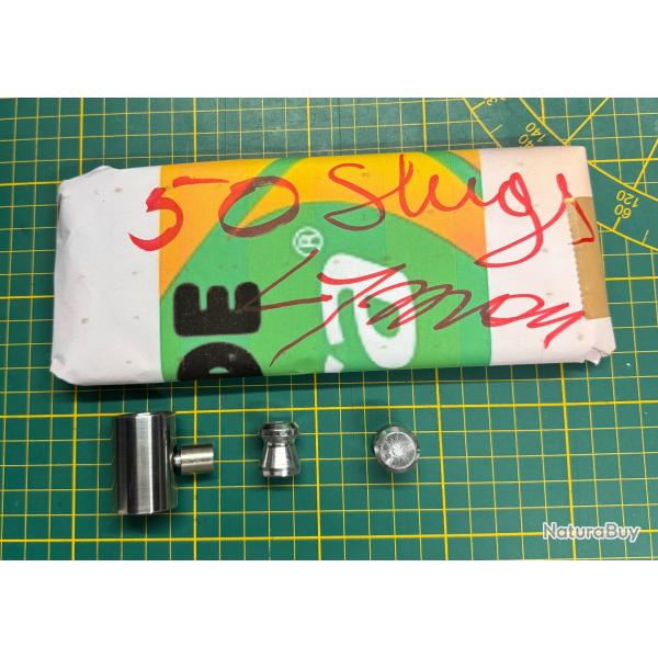 Coupe cartouche + BALLES POUR LE RECHARGEMENT CARTOUCHE CALIBRE 12 SABOT SLUG LYMAN DIABOLO PAR 50