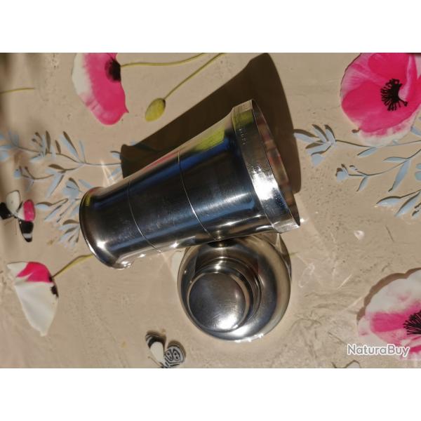 orf�vre ST Medart Shaker � cocktail m�tal argent� Art D�co