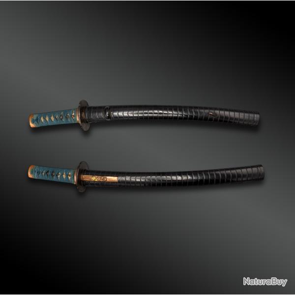 SABRE appel� Wakizashi avec kogatana - Japon - P�riode Edo (1603-1868)
