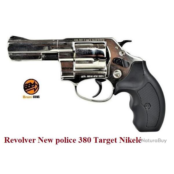 Revolver New police  380 target  Nikel� � blanc uniquement
