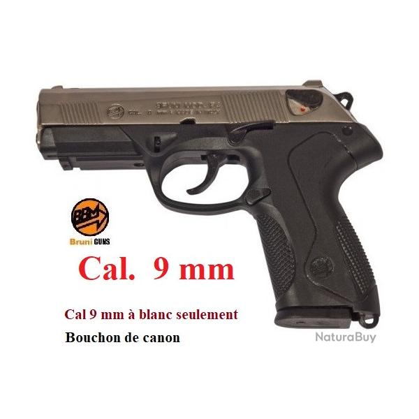 Pistolet  Mod. P4  Nickel� Chrome Cal. 9mm � blanc uniquement