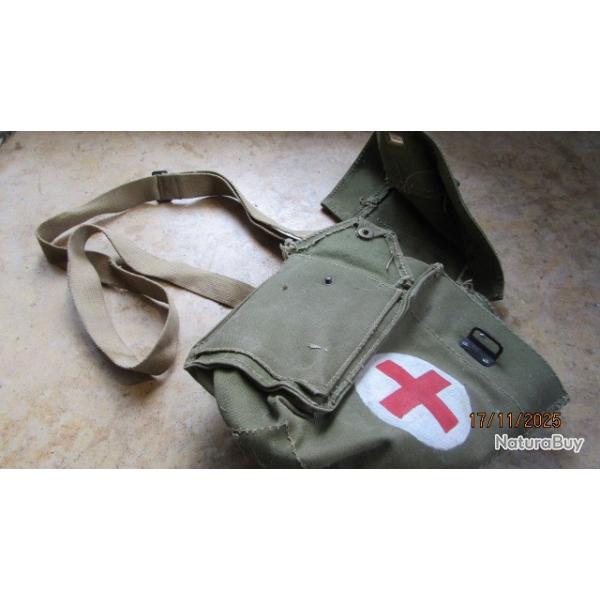 musette mdicale GB indo seconde guerre Algrie ww2 Anglais infirmier Indochine