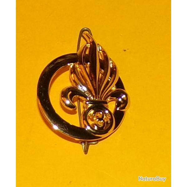 LEGION : INSIGNE DE BERET DU 3� REGIMENT ETRANGER D'INFANTERIE DE LA LEGION ETRANGERE , INSIGNE DE B