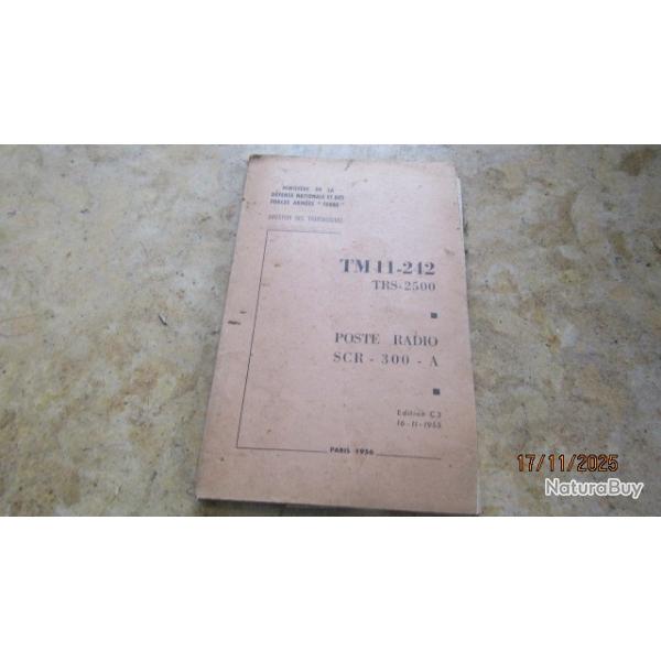 manuel mmento 1956 poste radio SCR300 guide guerre Algrie complet