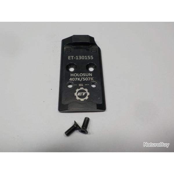 EEMANN TECH CZ SHADOW 2 OR PLAQUE DE MONTAGE POUR HOLOSUN 407K/507K