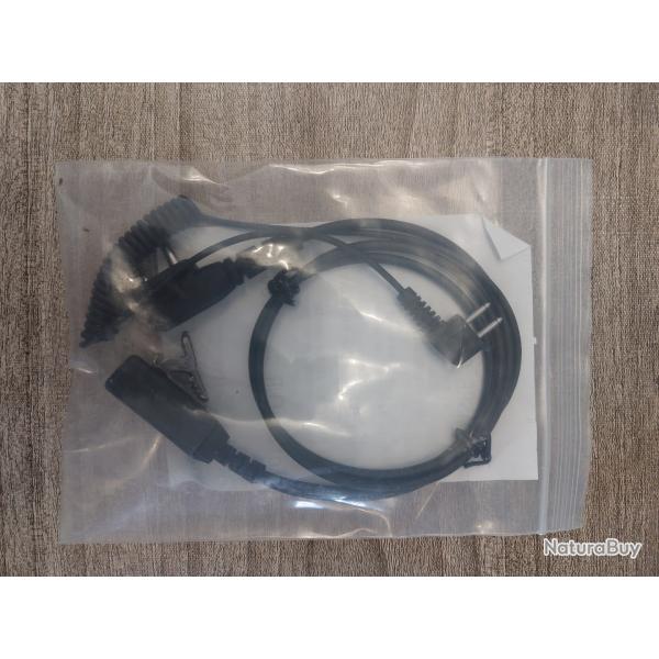C�ble G9 pour casque peltor sportrack