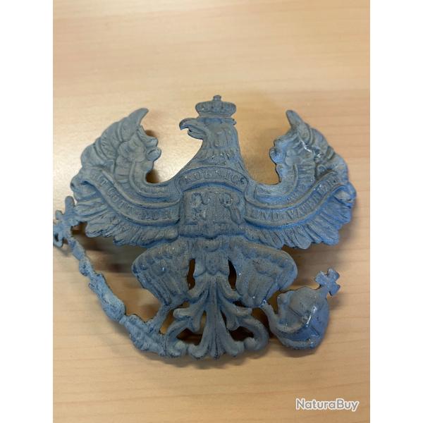 Plaque frontale Prussien en fer peint WW1 (reproduction)