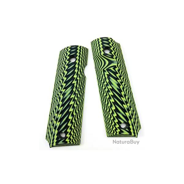 Plaquettes COLT 1911 type 1 vert LIVRAISON GRATUITE