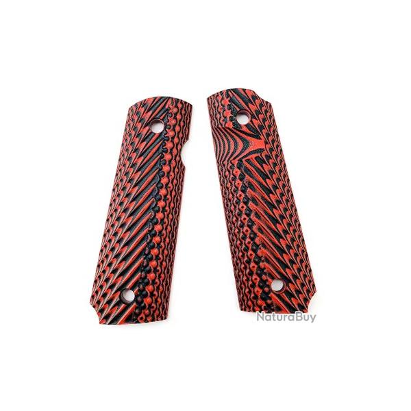 Plaquettes COLT 1911 type 3 rouge LIVRAISON GRATUITE