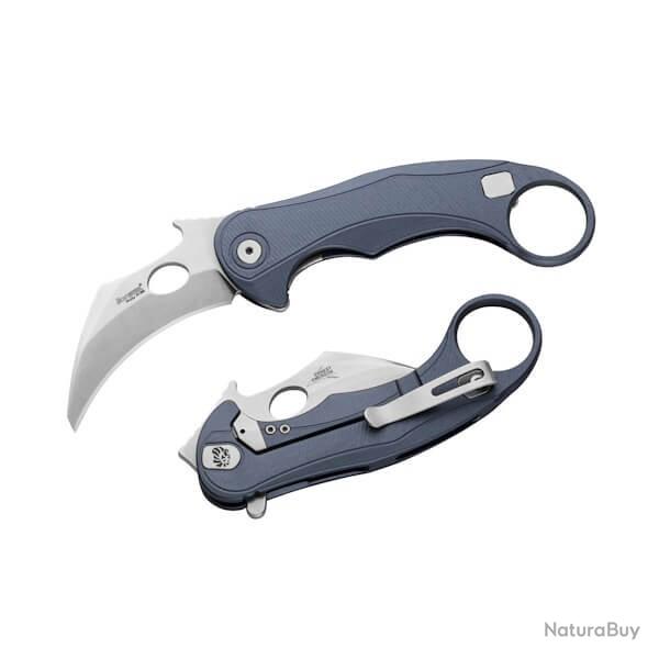 Couteau pliant Lionsteel karambit "L.E.ONE MID" LE2A.IS bleu