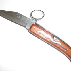 NEUF 24cm 1 GRAND COUTEAU DE POCHE PLIANT A PALME CRAN STYLE OKAPI SOUTH AFRICA - CHINE REPRO