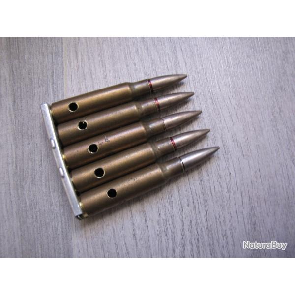 Lots de 5 cartouches Fran�aise neutralis�es 7.5 x 54