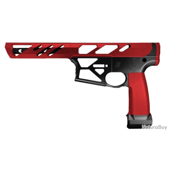 ORACLE P* Corps Complet CNC Aluminium avec Grip - Noir Rouge - MONK