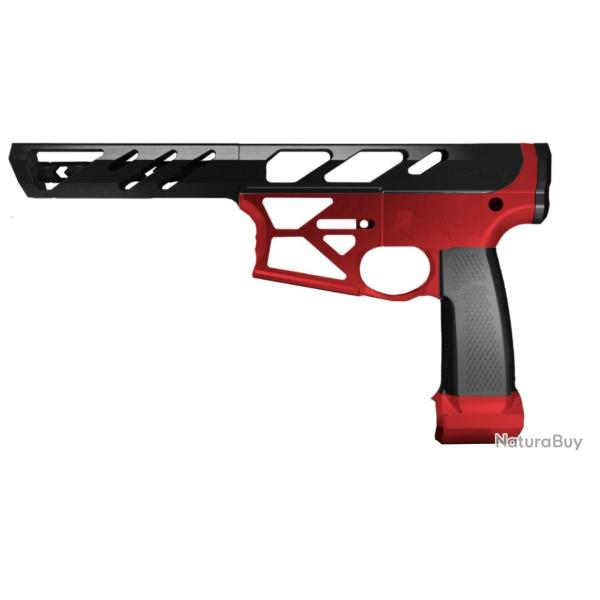 ORACLE P* Corps Complet CNC Aluminium avec Grip - Rouge Noir - MONK