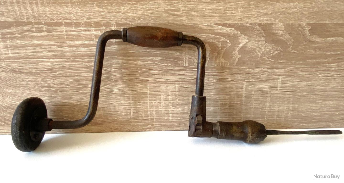 OLD TOOL, OUTIL ANCIEN, vilebrequin,chignole, perceuse à main 4