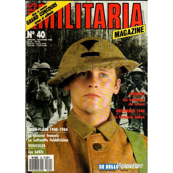 Militaria magazine 40 insignes bataillons de levant , lunettes de protection us 41-45, coupes sak�