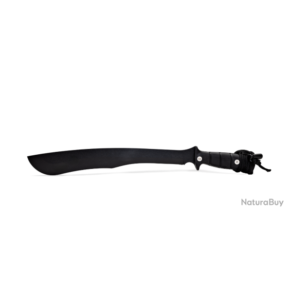 Wildsteer Machette TIGER Noir - Lame �poxy Noire en Acier X46Cr13 - Survie & Outdoor