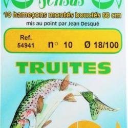 HAMECON COLLE TRUITE X10 - 8/18 - SENSAS