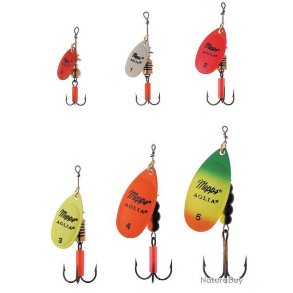 CUILLER AGLIA FLUO TIGER OR - 1 - MEPPS