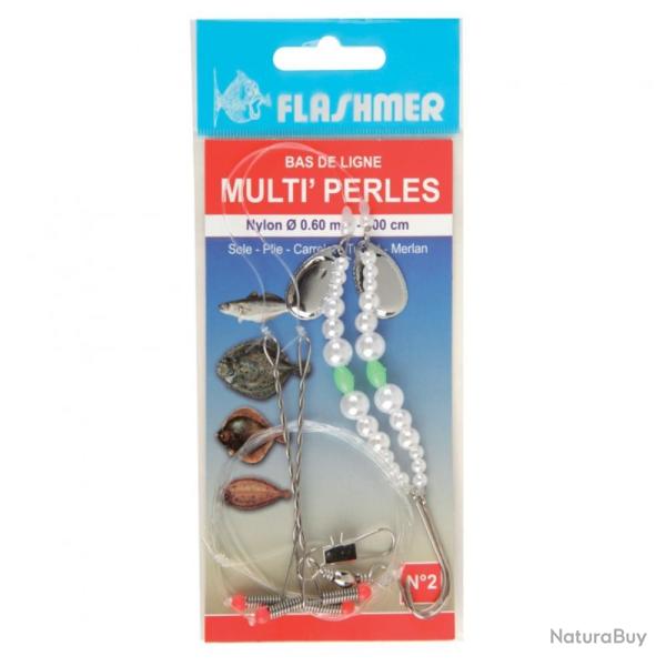 BAS DE LIGNE MULTI' PERLES 2HAM N 2 - FLASHMER