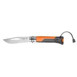 COUTEAU OUTDOOR N&deg;8 - Orange - OPINEL