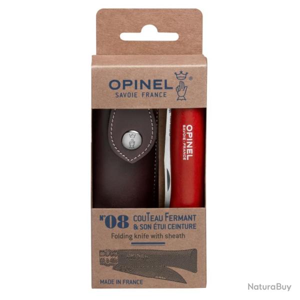 COUTEAU N�8 FERMANT ETUI CEINTURE - OPINEL