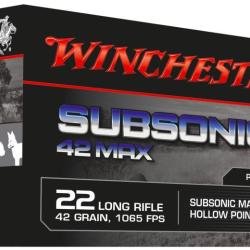 BALLES 22LR 42G SUBSONIC X50 - WINCHESTER