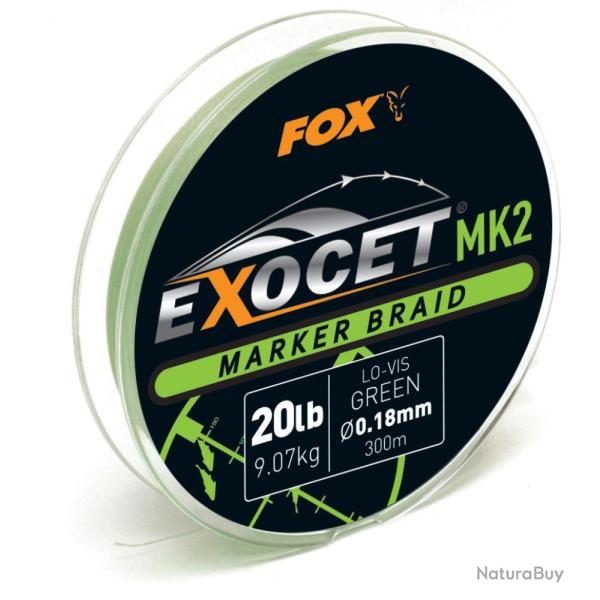 TRESSE EXOCET MK2 MARKER 300M - 18/100 - FOX