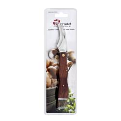 COUTEAU CHAMPIGNON 7CM + BROSSE - PRADEL EXCELLENCE