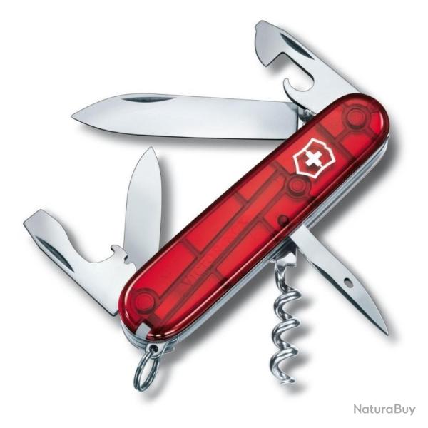 COUTEAU SUISSE SPARTAN 12 FONCTIONS - ROUGE TRANSPARENT - VICTORINOX