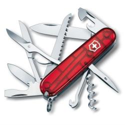 COUTEAU SUISSE HUNTSMAN 15 FONCTIONS - ROUGE TRANSPARENT - VICTORINOX