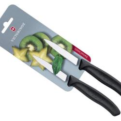 COUTEAUX OFFICE X2 CRANTES X2 8CM - VICTORINOX