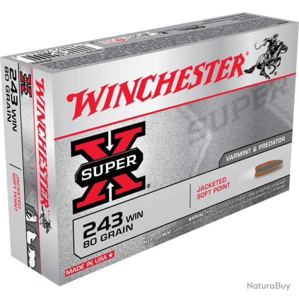 BALLES 243WIN PP 80G - WINCHESTER