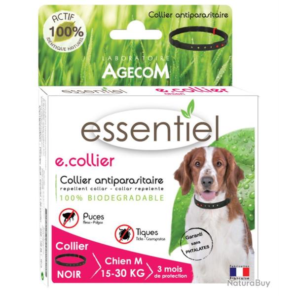 COLLIER ANTIPARASITAIRE CHIEN - 60cm - ESSENTIEL