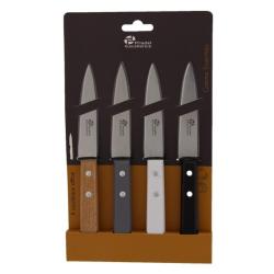 COUTEAUX OFFICE MANCHES COULEUR X4 - PRADEL EXCELLENCE