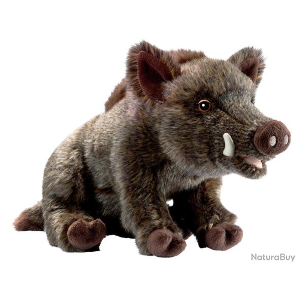 PELUCHE SANGLIER COUCHE 35CM - ANIMA
