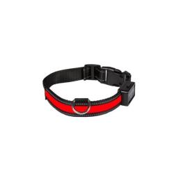 COLLIER LUMINEUX RECHARGEABLE ROUGE - L - EYENIMAL
