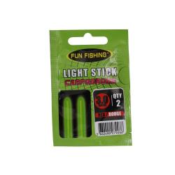 ANTENNE LUMINEUSE 3MM X2 - Rouge - FUN FISHING