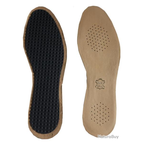 SEMELLE CUIR SUR CHARBON - 40/41 - 22
