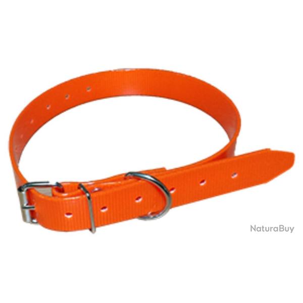 COLLIER CHIEN POLYURETHANE 60CM - Orange - HB DOG