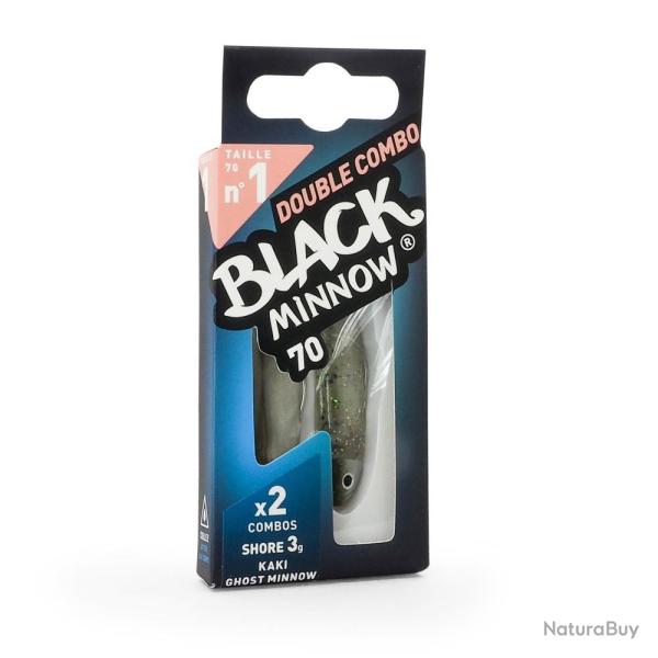 LEURRE BM70 DOUBLE SHORE 3GR - KAKI-GHOST MINNOW - FIIISH