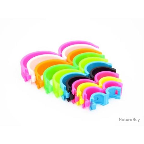 BAGUES LOCK PLASTIQUE �7MM X50 - JAUNE FLUO - RINGS4WINGS