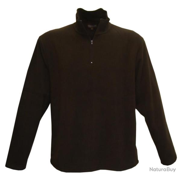 CHEMISE F1 ZIP MICRO POLAIRE MARRON KALAHARI