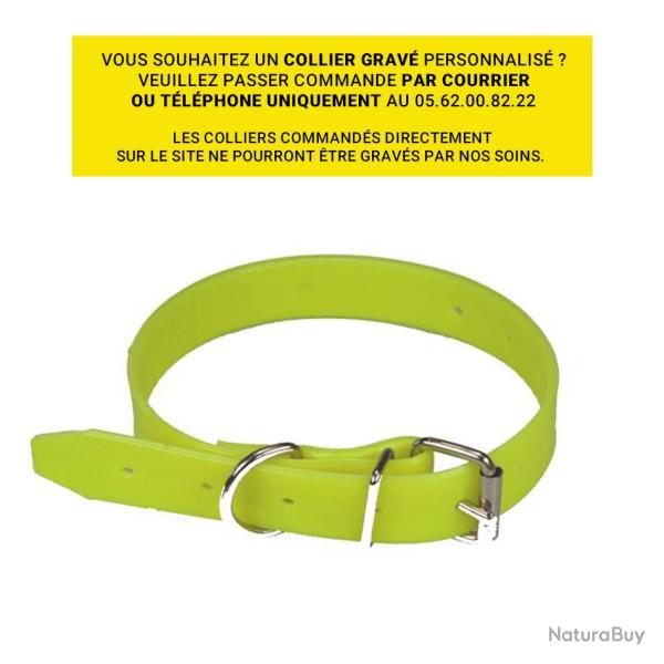 COLLIER PVC 600 X 25 MM - Jaune - HB DOG