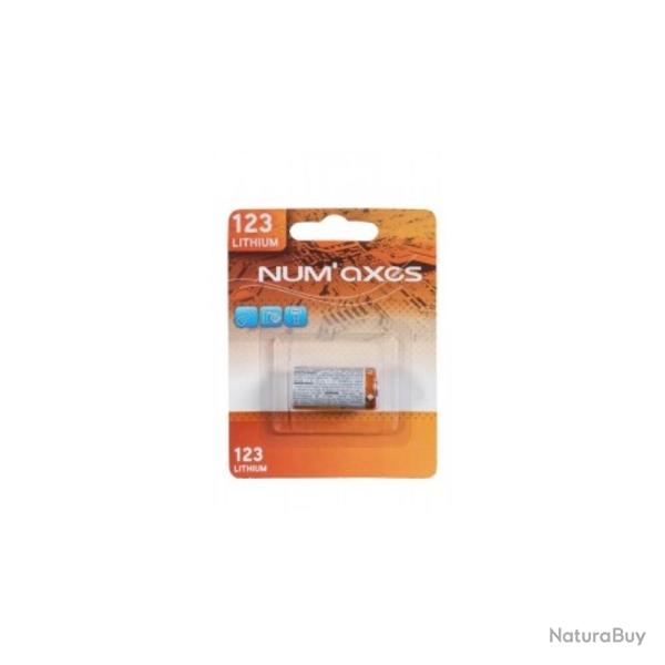 PILE CR123A LITHIUM 3V - GROUPE NUM'AXES