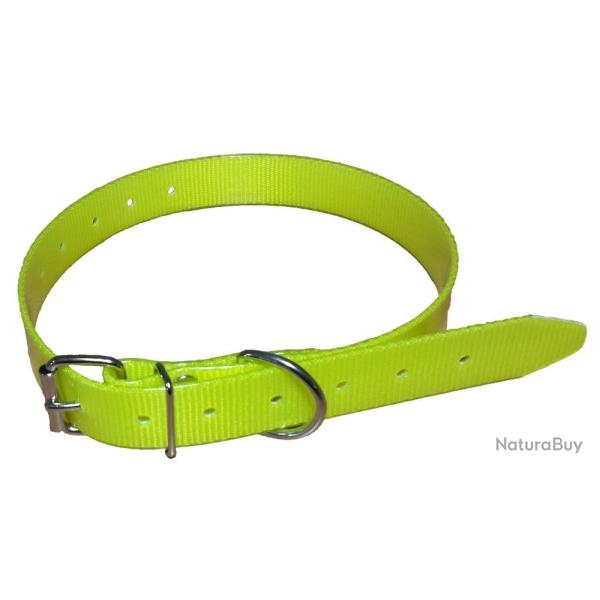 COLLIER CHIEN POLYURETHANE 45CM JAUNE - Jaune - HB DOG