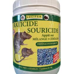 RATICIDE SOURICIDE 3 C&Eacute;R&Eacute;ALES 7X20G - LUCIFER
