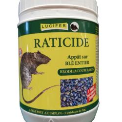 RATICIDE BL&Eacute; BRODIFACOUM 3X50G - LUCIFER