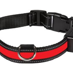 COLLIER LUMINEUX RECHARGEABLE ROUGE - M - EYENIMAL